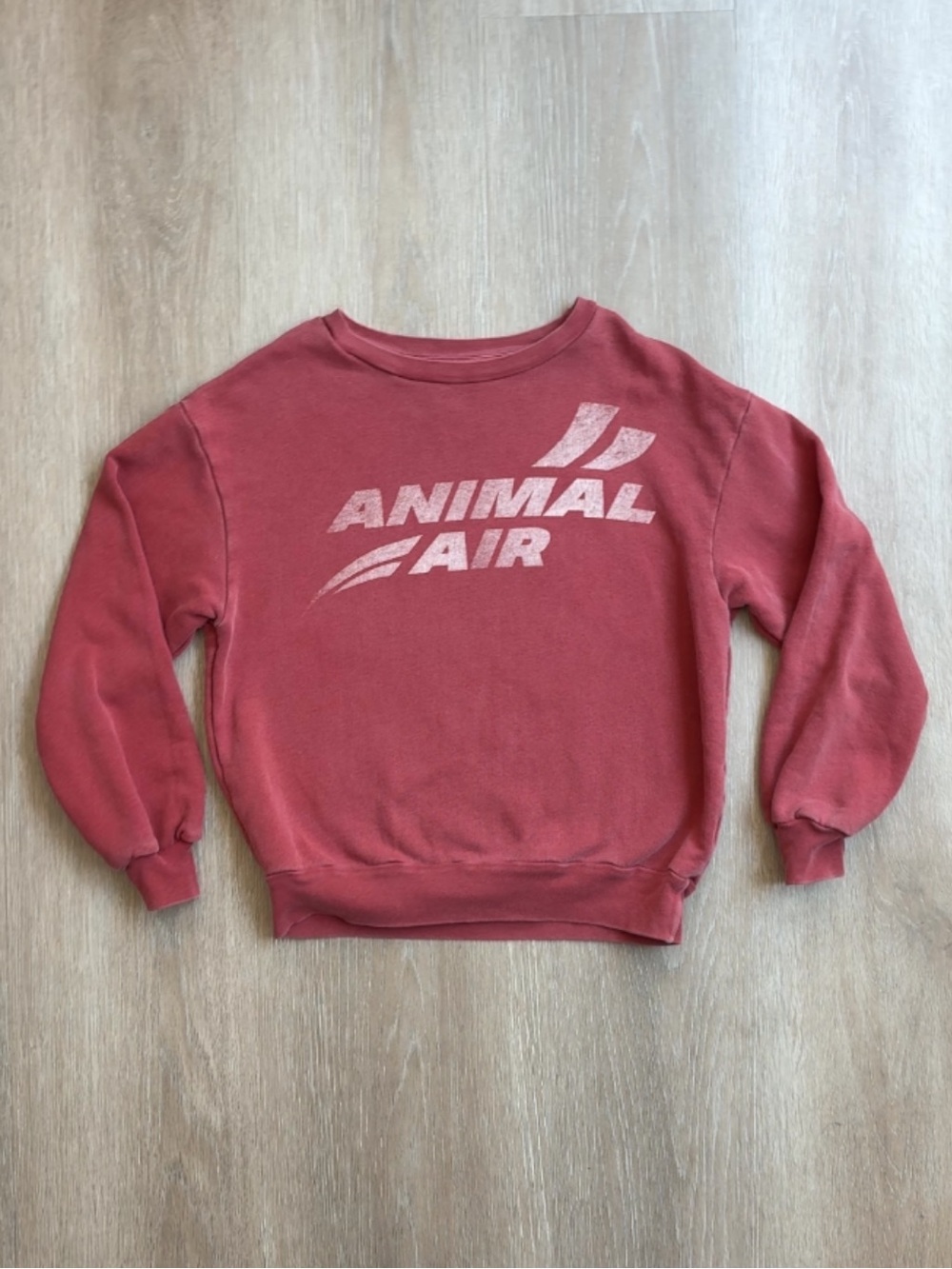 The Animals Observatory Kids Jumper/Crewneck Vintage Red Wash - Size 8(Kids)